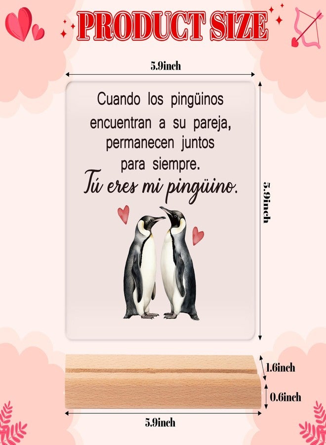 Yopyame Spanish Gifts for Her or Him - Wedding Anniversary I Love You Acrylic Plaque with Wooden Stand for Men Women Ideas Gifts for Girlfriend Boyfriend Birthday Gifts for Couple Wife Husband - Image 2
